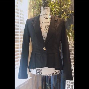 Trim detail High Low Blazer